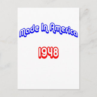 1948 in Amerika Postkarte