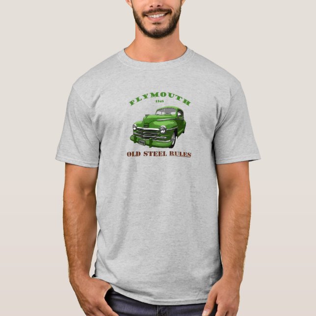 1948 Plymouth 1948 Chrysler.
Mopar. 48 Grün. T-Shirt (Vorderseite)