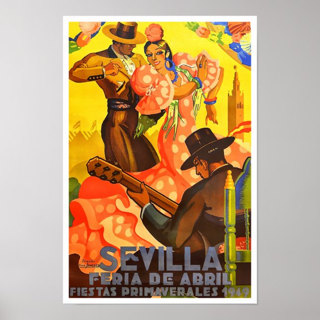 1949 Feria de Sevilla Poster (Vorne)