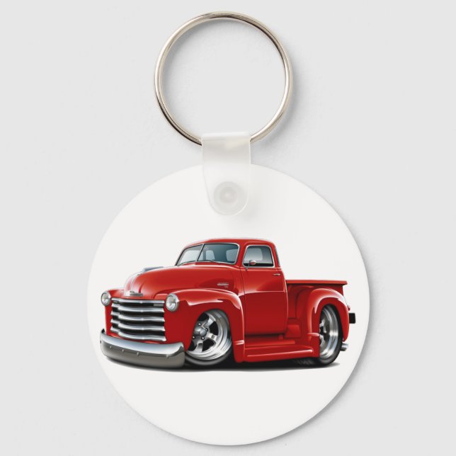 1950-52 Chevy Red Truck Schlüsselanhänger (Vorderseite)