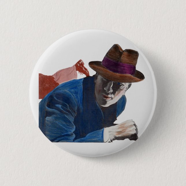 1950 Detektiv Button (Vorderseite)