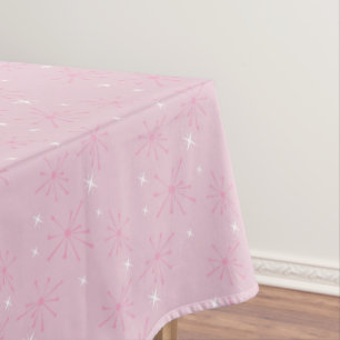 1950 Diner Rose Star Anniversaire Nappe - Rétro