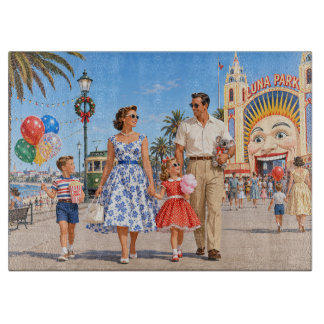 1950 Familienweihnachtsausflug St. Kilda Melbourne Schneidebrett