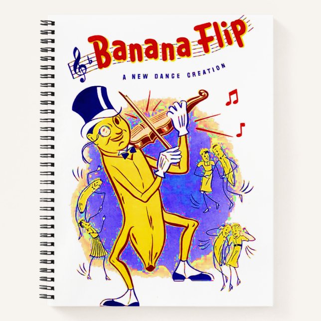 1950 Gedreht Notendecke für Bananen Notizbuch (Vorderseite)