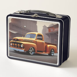 1950 Lieferwagen Metall Brotdose