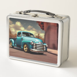 1950 Lieferwagen Metall Brotdose