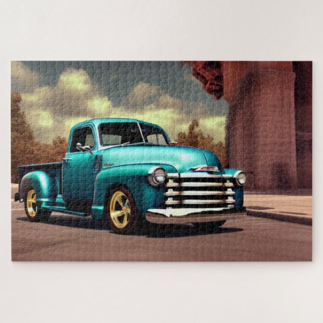 1950 Lieferwagen Truck Oldtimer Jigsaw Puzzle (Horizontal)