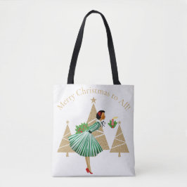 1950 Vintage Weihnachtsgrüße der Lady Tasche
