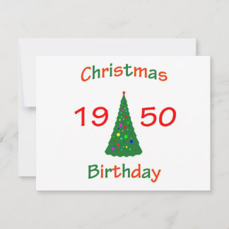 1950 Weihnachten Geburtstag