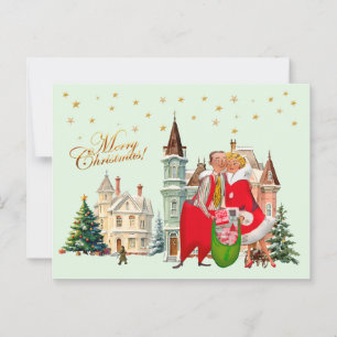 1950 Weihnachten Weihnachten Weihnachten Frohe Wei Postkarte