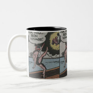 1950er Abenteuer-Comics   Beste klassische Comics Zweifarbige Tasse