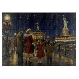 1950er amerikanische Weihnachten Statue of Liberty Schneidebrett