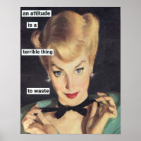 1950er Jahre Funny Retro Hausfrau mit Sass