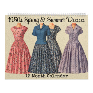 1950er Jahre Kleider Vintage Kleiderdesigns Frühja Kalender