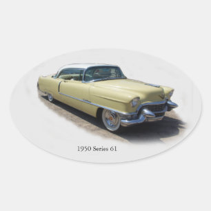 1950er-Serie 61 Ovaler Aufkleber