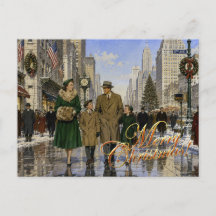1950er Weihnachten in Amerika an der 5th Avenue N.