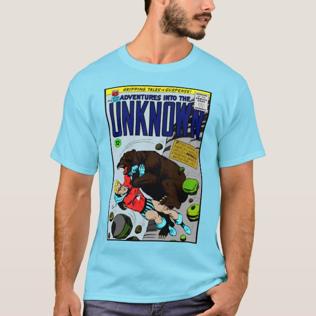1950's 'Adventure into the Unknown' Comic T-Shirt (Vorderseite)
