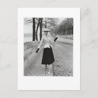 1950s Fashion Postcard Postkarte