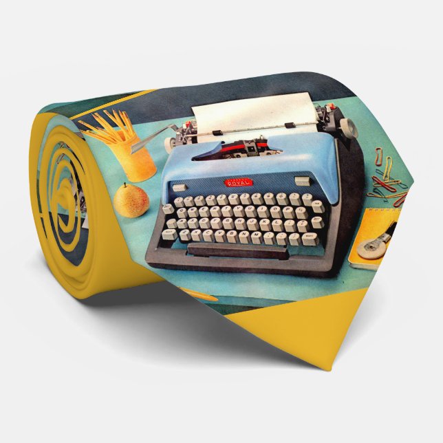1950s typewriter krawatte (Gerollt)
