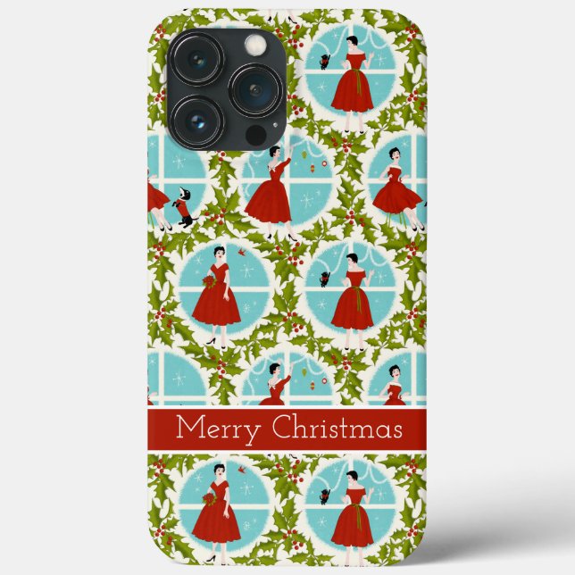 1950's Vintage Christmas Case-Mate iPhone Hülle (Rückseite)