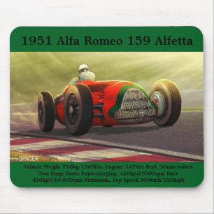 1951 Alfa Romeo 159 Alfetta-Mauspad Mousepad