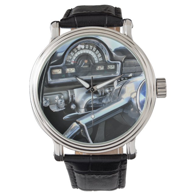 1951 Dashboard für klassische Fahrzeuge Armbanduhr (Vorderseite)