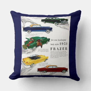 1951 Frazer-Automobil und Druck Kissen
