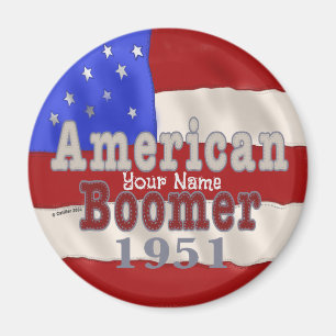 1951 Geburtstag Baby Boomer Magnet
