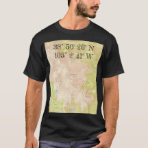 1951 USGS Topo Carte du T-shirt Pikes Peak