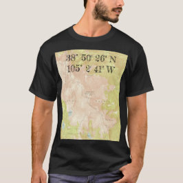 1951 USGS Topo Map of Pikes Peak T - Shirt