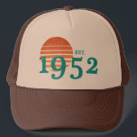 1952 70. Geburtstag Vintager Sonnenuntergang Truckerkappe<br><div class="desc">1952 70. Geburtstag Vintager Sonnenuntergang</div>
