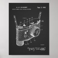1952 Reflex Camera Patent Art Zeichnend Print