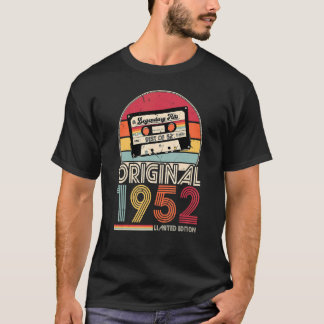 1952 Vintager Geburtstag Retro Männer Frauen T-Shirt
