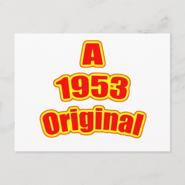 1953 Original Red Postkarte (Vorderseite)