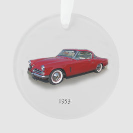 1953 rote Autokrarosserie Ornament