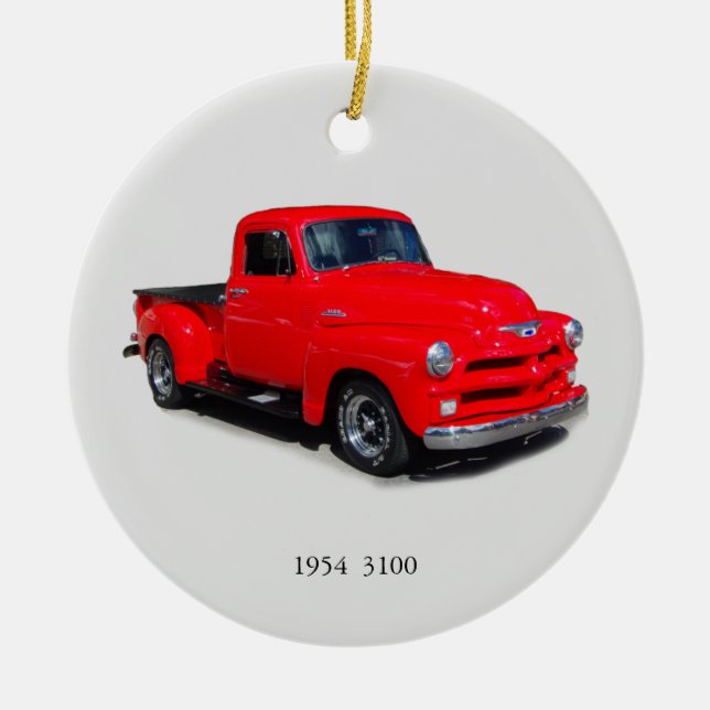 1954 3100 red pickup truck ornament (Vorne)