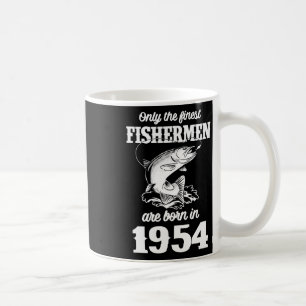 1954 Geboren Fisch Fischer Fischer Mann Jahr Alt Kaffeetasse