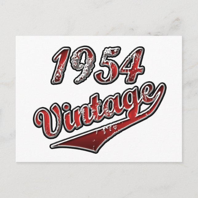 1954 Jahrgang Postkarte (Vorderseite)