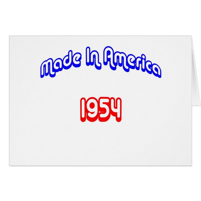 1954 machte in Amerika (Vorderseite (Horizontal))