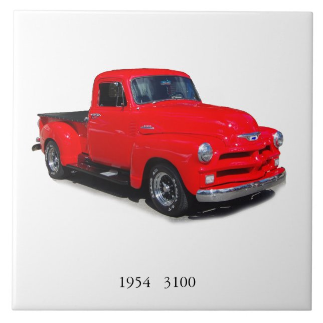 1954 rote 3100 Lieferwagen-Fliese Fliese (Vorderseite)