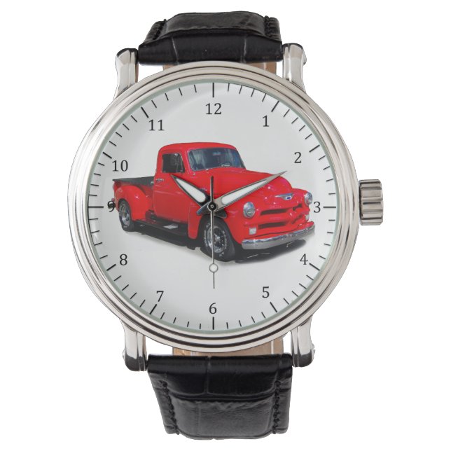 1954 Uhr für rote LKW (Vorderseite)