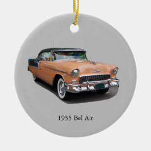 1955 braune Bel-Air-Ornament Keramik Ornament