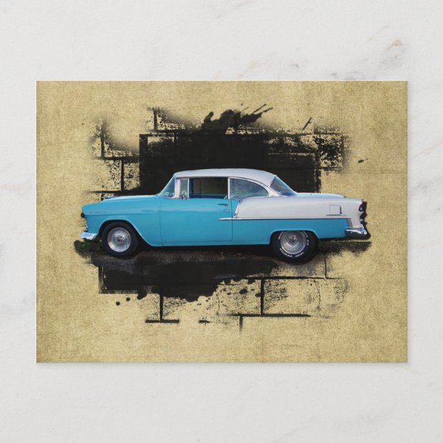 1955 Chevy Bel Air - Classic Cars - Postkarte (Vorderseite)