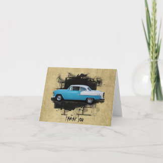 1955 Chevy Bel Air- Classic Cars- Vielen Dank, Hin Dankeskarte