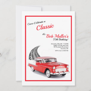 1955 Chevy Bel Air Invitation Vertikal Einladung
