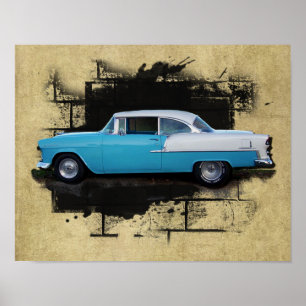 1955 Chevy Bel Air - Klassisches Auto - Print Poster