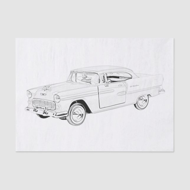 1955 Chevy Bel Air Seidenpapier (Vorderseite)