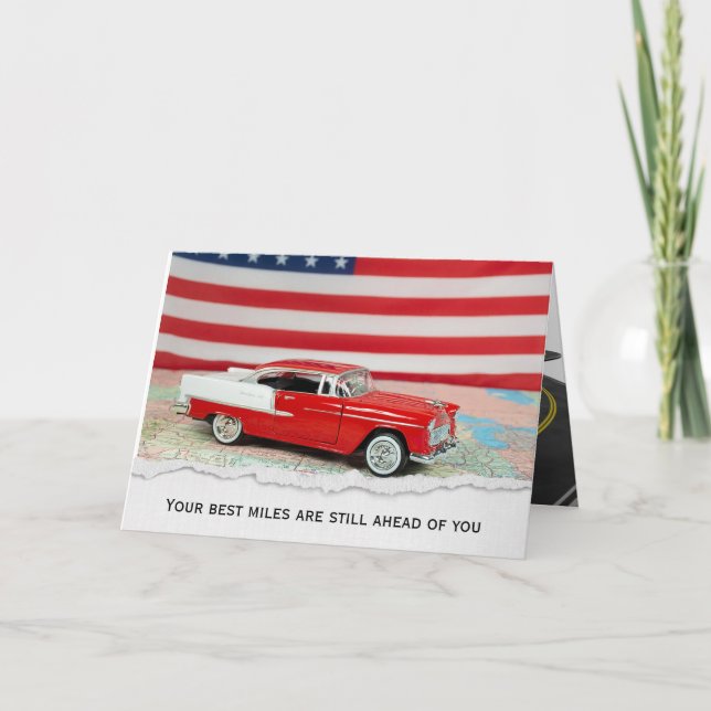 1955 Chevy Car Map for Retirement Karte (Vorderseite)