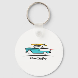 1955 Chevy Hardtop Coupe Gone Surfing Schlüsselanhänger