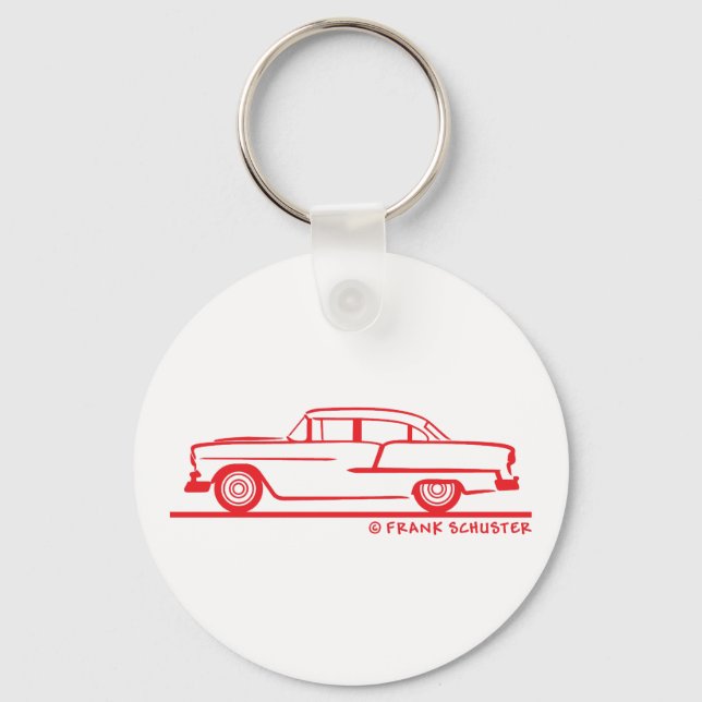 1955 Chevy Sedan Schlüsselanhänger (Vorderseite)